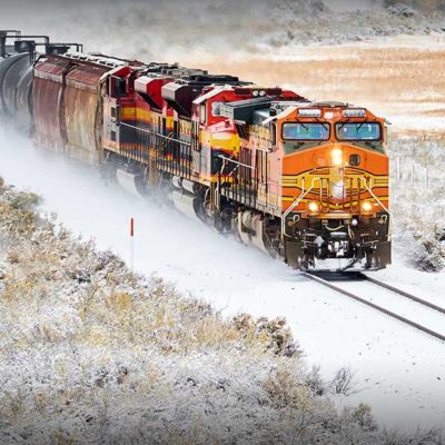 train engine on tracks